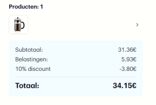 Bodum French Press Cafetière chroom 12 cups voor €37,95 dmv code bij Bodum