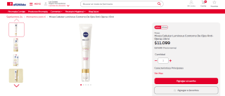 Nivea Cellular Luminous Contorno De Ojos Anti-Ojeras 15ml por $11.090