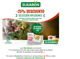 25% dto en seleccionados + regalo taza peonía en compras +10€