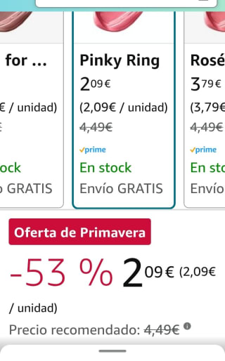 Wet n Wild Megalast Lipstick por sólo 2,09€.