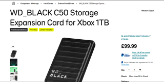 1TB Xbox Expansion Card SSD for Xbox Series S/X – £99