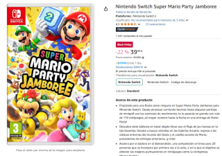 Videojuego Super Mario Party Jamboree Nintendo por 39,90€
