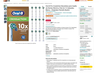 Oral-B Pro CrossAction Recambios para Cepillo de Dientes Eléctrico 12 Cabezales por solo 29,95€