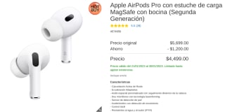 Apple AirPods Pro 2da Gen a $4,499 en Costco
