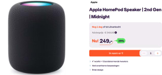 Apple HomePod 2e Generatie voor €249 bij Ibood