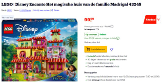 Lego Disney Encanto Het magische huis van de familie Madrigal (43245) voor €99,99 bij Lego