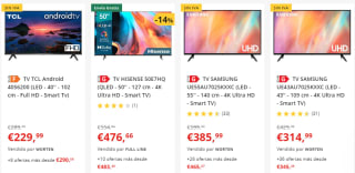Televisores precios mínimos en Worten super ofertas