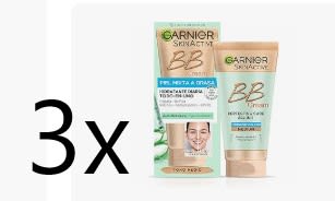 3x GARNIER Bb Cream Matificante Con Spf 25 50ml por 16,16€