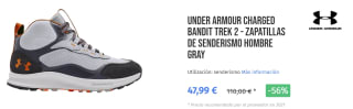 Botines de Trekking para Hombre Under Armour UA Charged Bandit Trek 2 por 47.99€