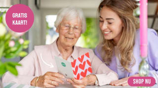 Gratis kaart bij elk brievenbus cadeau bij Bloompost