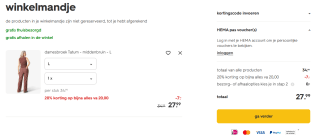 20% kassakorting op bijna alles bij besteding vanaf €20 bij HEMA bij HEMA