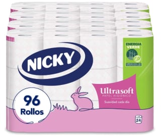 36 rollos papel higienico Nicky Ultrasoft por 17.63€