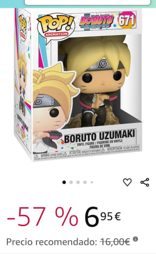 Funko Pop Animation Boruto Uzumaki por 6,95€.
