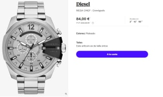 Reloj Cronografo para Hombre Diesel MEGA CHIEF por 84€