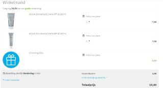 Altruist Zonnebrand Creme 1+1 gratis dmv code bij Plein