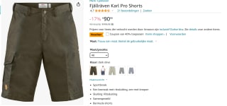 Fjällräven Karl pro Bermuda short voor €55,49 bij Amazon