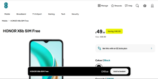 HONOR X6b 128GB Smartphone - Midnight Black - £49.99