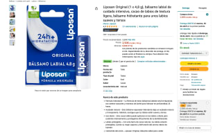 3 Liposan Original de 4,8g bálsamo labial de cuidado intensivo por 4,76€