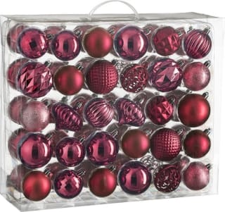 House of Seasons Kerstballen Set 60 Stuks Ø7 cm kerstballen voor €9,59 bij Bol