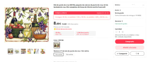 Kit punto de cruz por tan sólo 8,71€