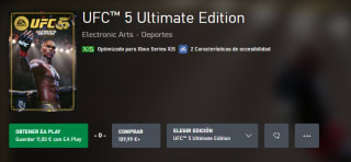 UFC 5 Ultimate Edition (Microsoft Store) [Solo con Game Pass Ultimate]