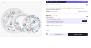 Vajilla 12 piezas opal azul Thelma Blue Arcopal por 7.14€