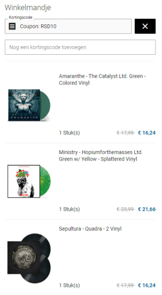 €10 korting op alle Record Store Deals bij Impericon