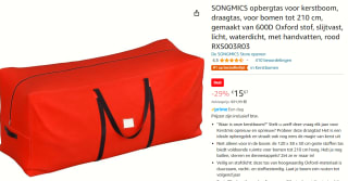 Opbergtas voor de kerstboom, draagtas, voor bomen tot 210 cm, voor €15,67 bij Amazon