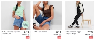 Hasta 85% descuento Ropa marca GAP desde solo 0,99€