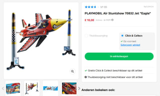 Playmobil Air Stuntshow 70832 Jet "Eagle" voor €10 bij Smyths