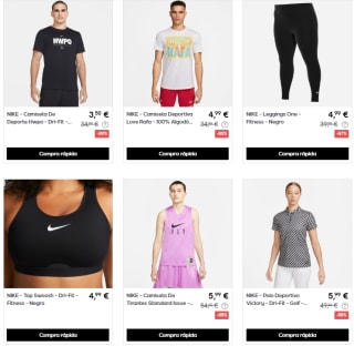 Descuentazos hasta 90% + 10€ EXTRA ropa y calzado Nike alucina