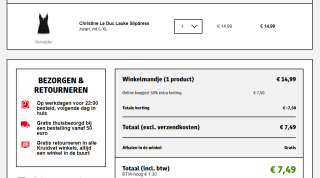 Christine le Duc Slipdress Lauke voor €7,49 bij Kruidvat
