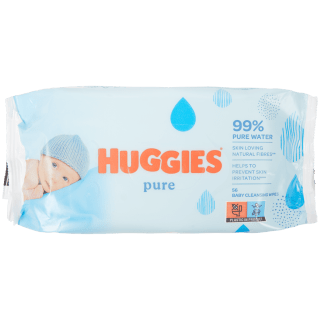 Huggies Pure Babydoekjes 99% water 56 stuks voor €0,77 bij de Action
