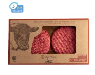 4 Hamburguesas Miguel Vergara vacuno raza angus por 5,99€