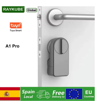 Cerradura de puerta inteligente Tuya RAYKUBE por solo 68,16€