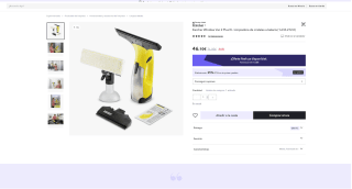 Limpiadora Karcher Window Vac 2 de cristales a batería por 41,49€