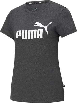 Donkergrijs Puma Logo dames T-shirt voor €10,95 bij Amazon