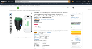 Enchufe inteligente exterior impermeable IP44 Wi-Fi por 15,29€