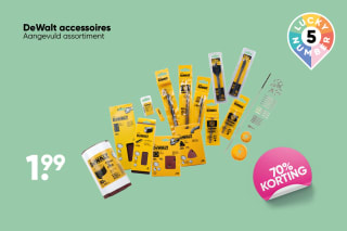 DeWalt accessoires voor €1,99 bij Big Bazar