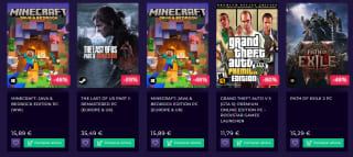 Hasta 90% + 15% descuento en todos los videojuegos grandes ofertas