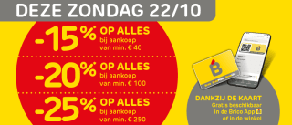 Tot 25% korting op alles bij Brico