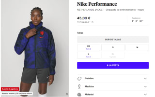 Chaqueta de Entreno para Mujer Nike Performance NETHERLANDS JACKET por 45€