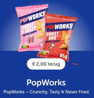 €2,- cashback op Popworks via Tikkie