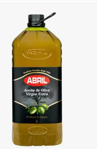 Abril- Aceite de Oliva Virgen Extra, garrafa de 5L por 44,99€ (32,99€ nuevo usuario)