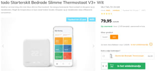 tado° Slimme Bedrade Thermostaat Starter Kit V3+ incl. Bridge voor €79,95 bij Robbshop