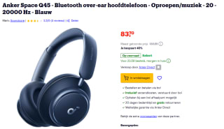 Soundcore Space Q45 koptelefoon voor €83,70 bij Bol