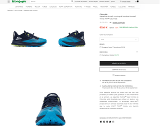 Zapatillas de trail running Hombre Montrail Trinity FKT Columbia por solo 69,95€