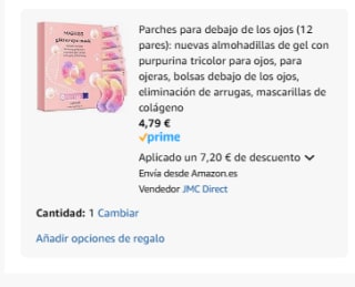 Parches para debajo de los ojos (12 pares) por 4,79€