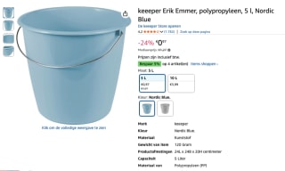 keeeper Erik Emmer 5 l, Nordic Blue voor 97 cent