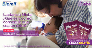 Muestras gratis 2 sobres Blevit evolucion 2 y charla lactancia mixta